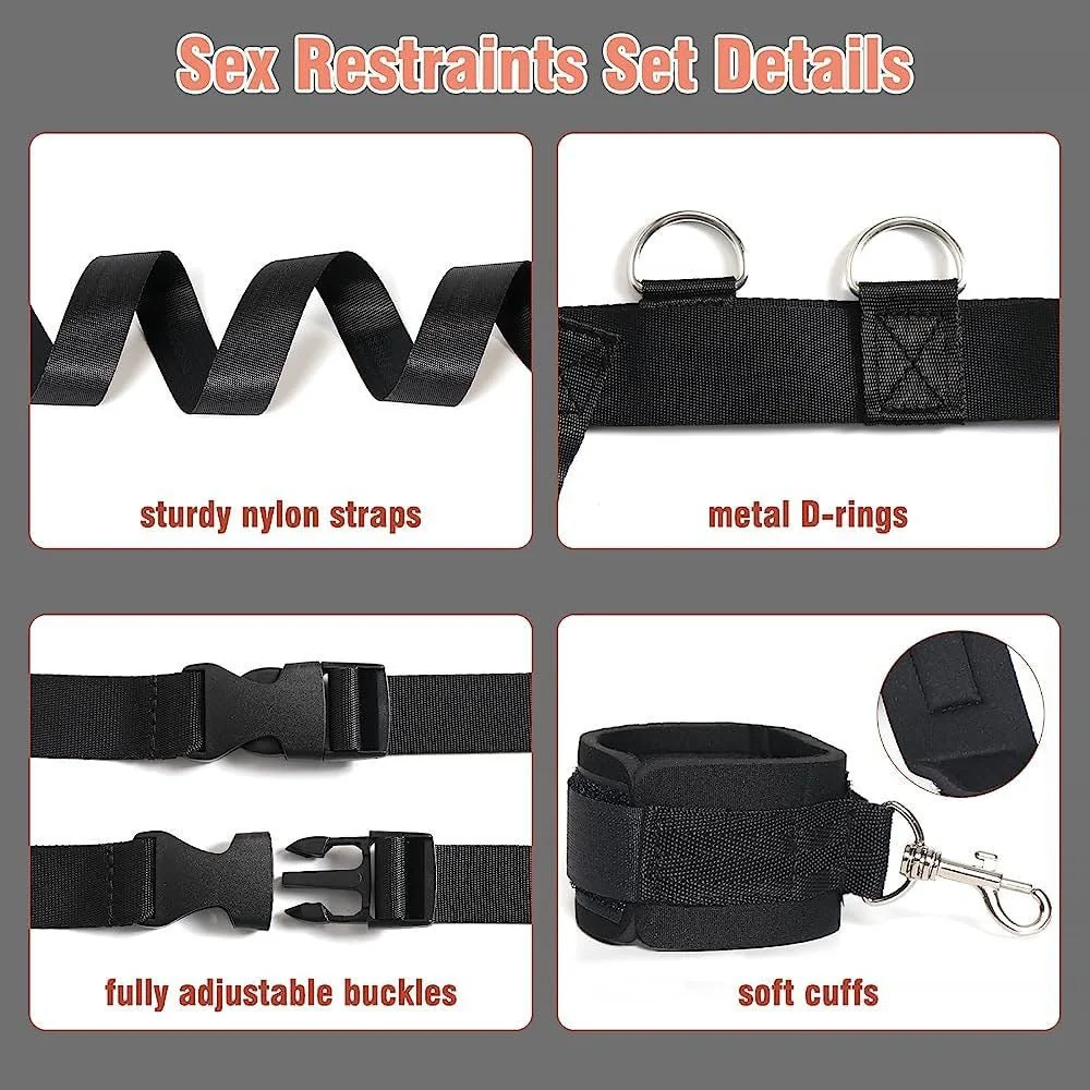 Adjustable Bed Restraint System – Love Straps for Couples - Image 3