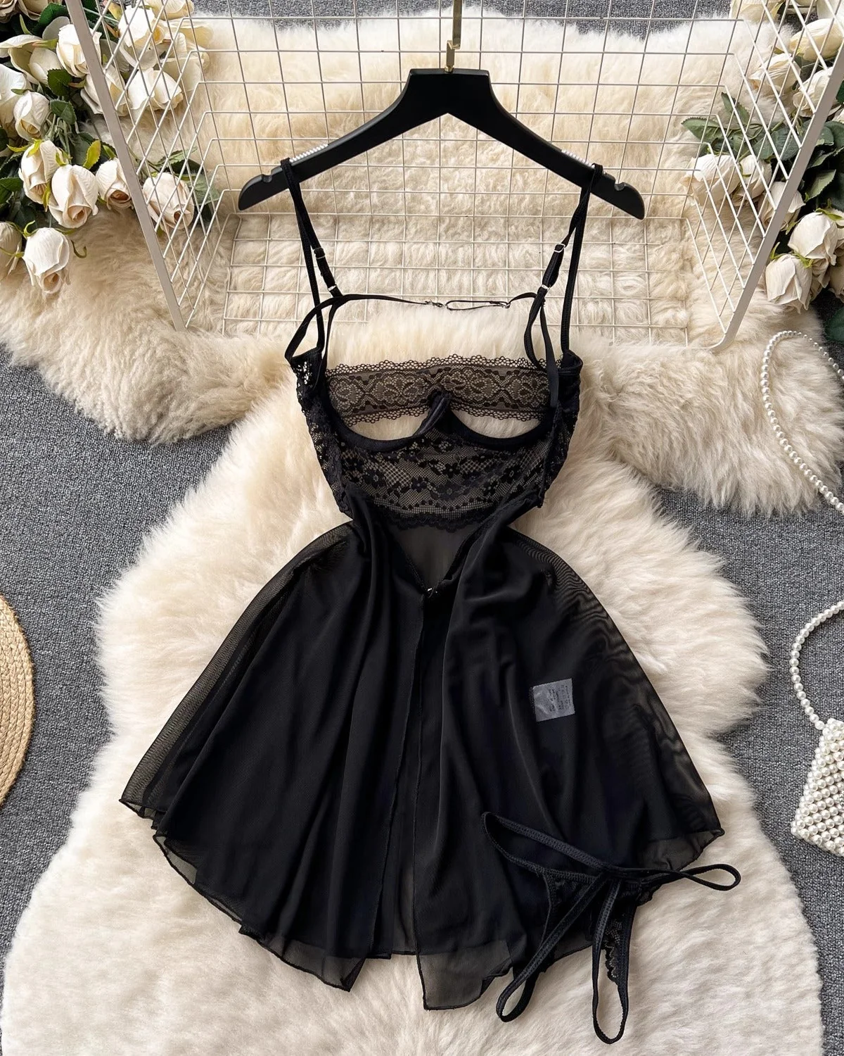 Midnight Whispers Negligee Lingerie - Image 6