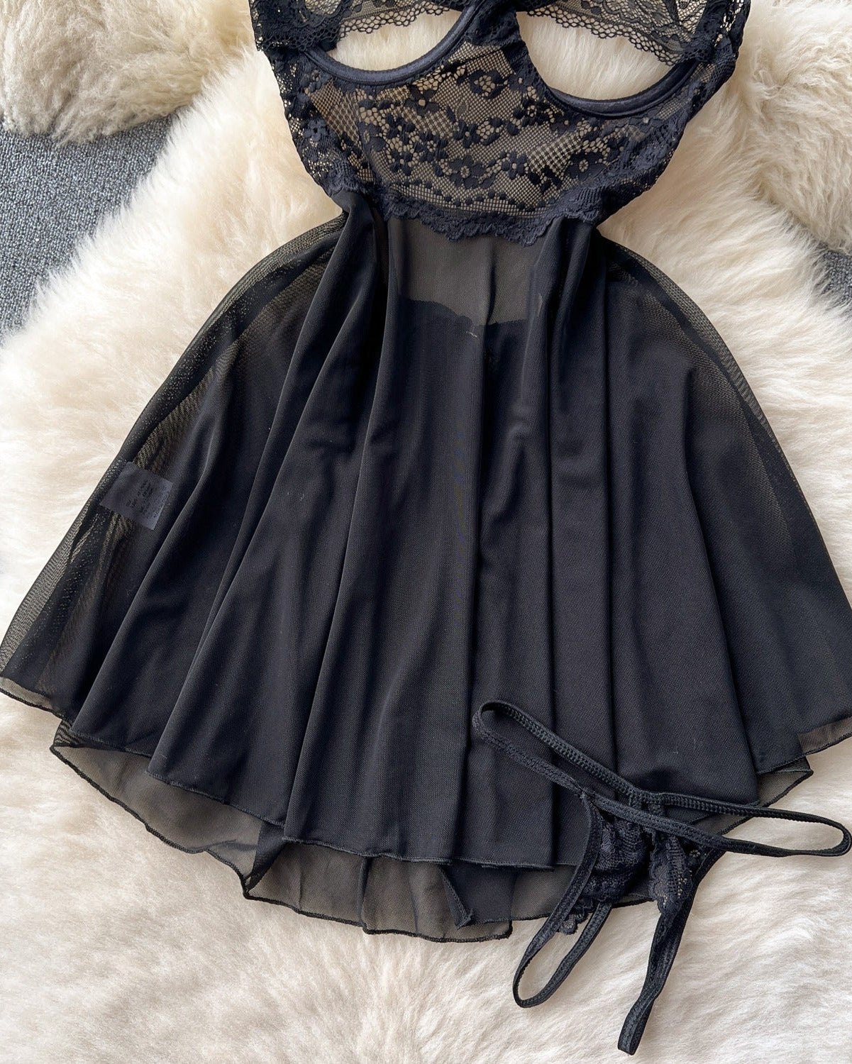 Midnight Whispers Negligee Lingerie - Image 7