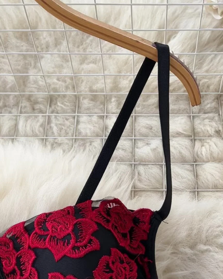 Crimson Bloom Lingerie Set - Image 6