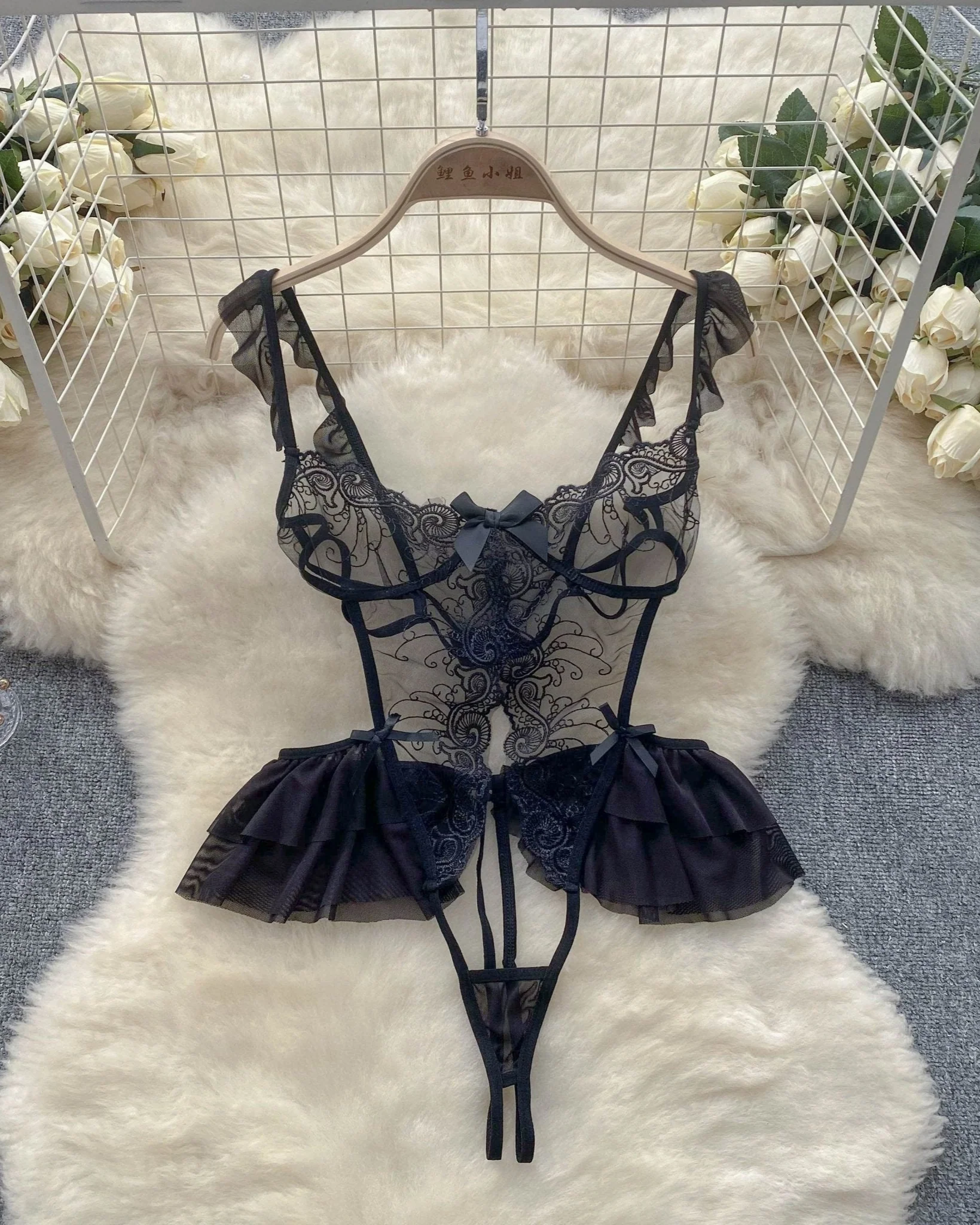 Juniper Scarlet Lace Bodysuit Lingerie - Image 6