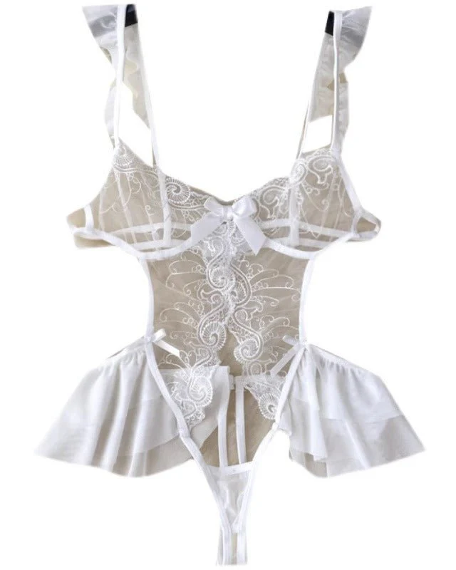 Juniper Scarlet Lace Bodysuit Lingerie - Image 9