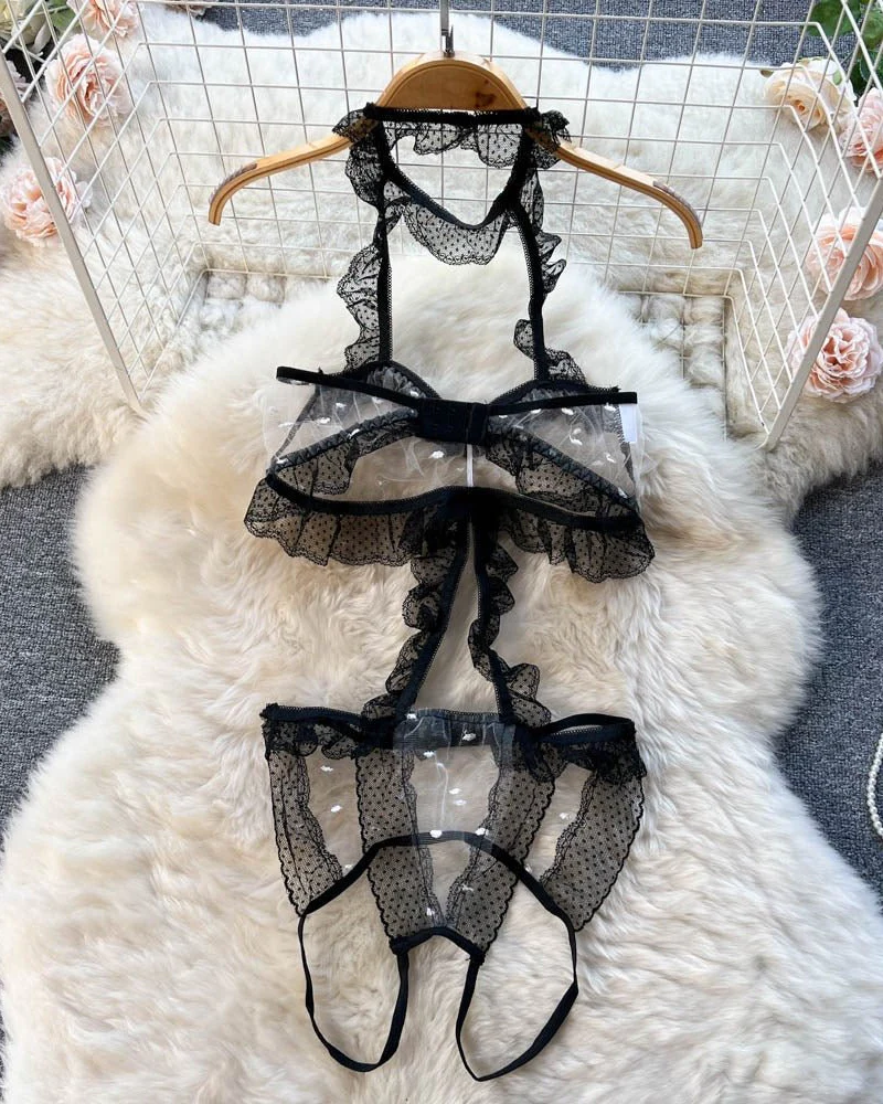 Risk It All Ruffled Lingerie - Image 4