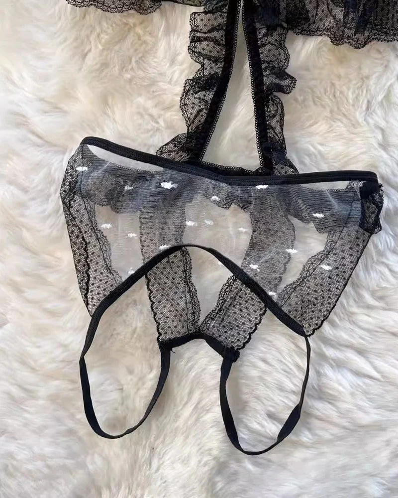 Risk It All Ruffled Lingerie - Image 8