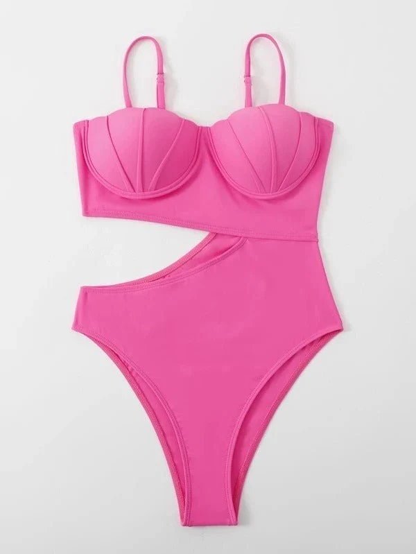 Mylah One Piece Monokini Swimsuit - Image 6