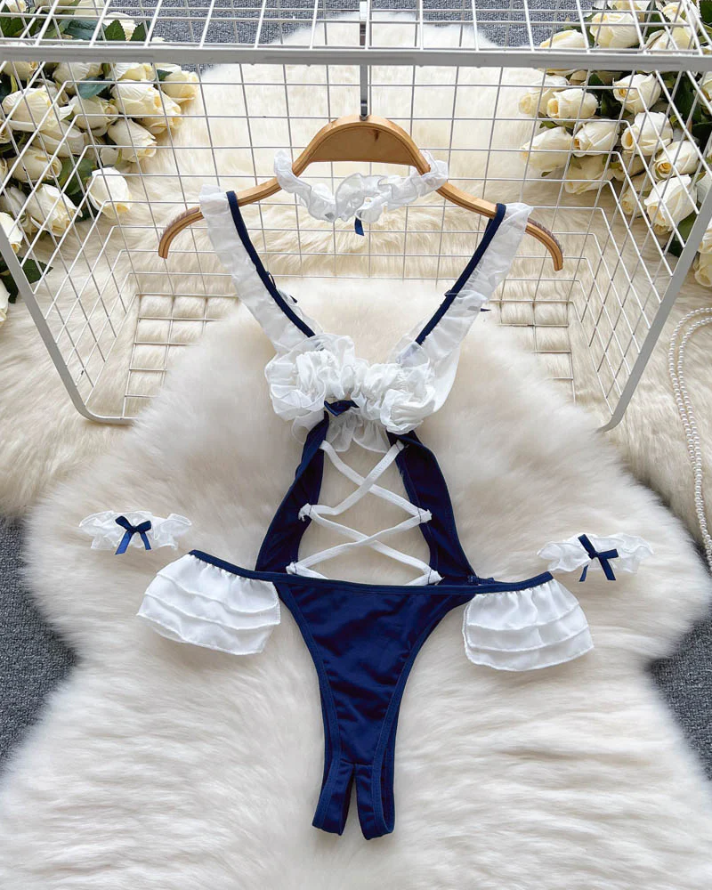 Ribbons & Lace Fantasy Lingerie Set - Image 5