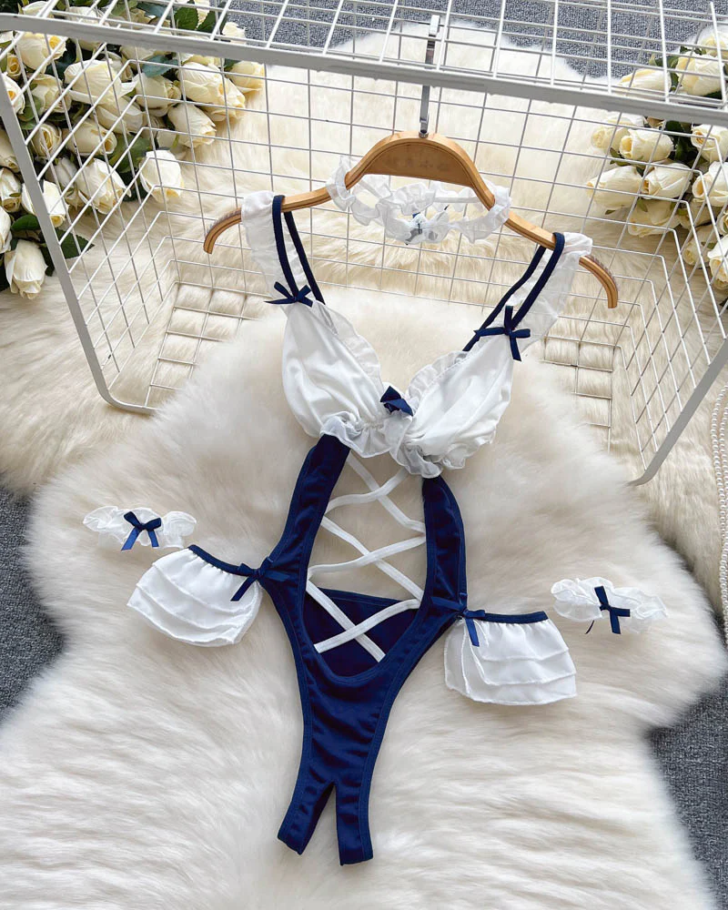 Ribbons & Lace Fantasy Lingerie Set - Image 6