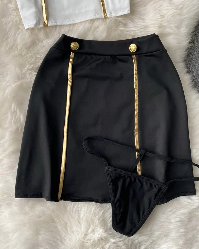 Captain's Charm Aviation-Themed Lingerie Set - Image 7