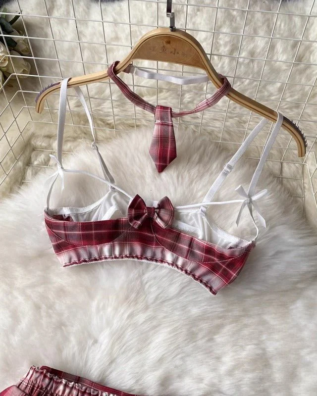 Extra Credit Cutie Four Piece Lingerie Set - Image 3