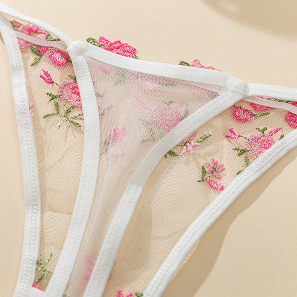 Soft Girl Bloom Floral Embroidered Lingerie - Image 3