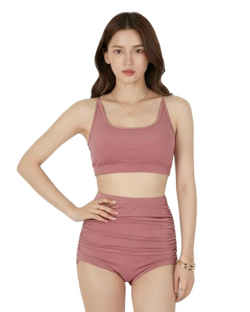 Valeria Two Peice Piece High Waist Bikini Swim Suit Set - Image 6